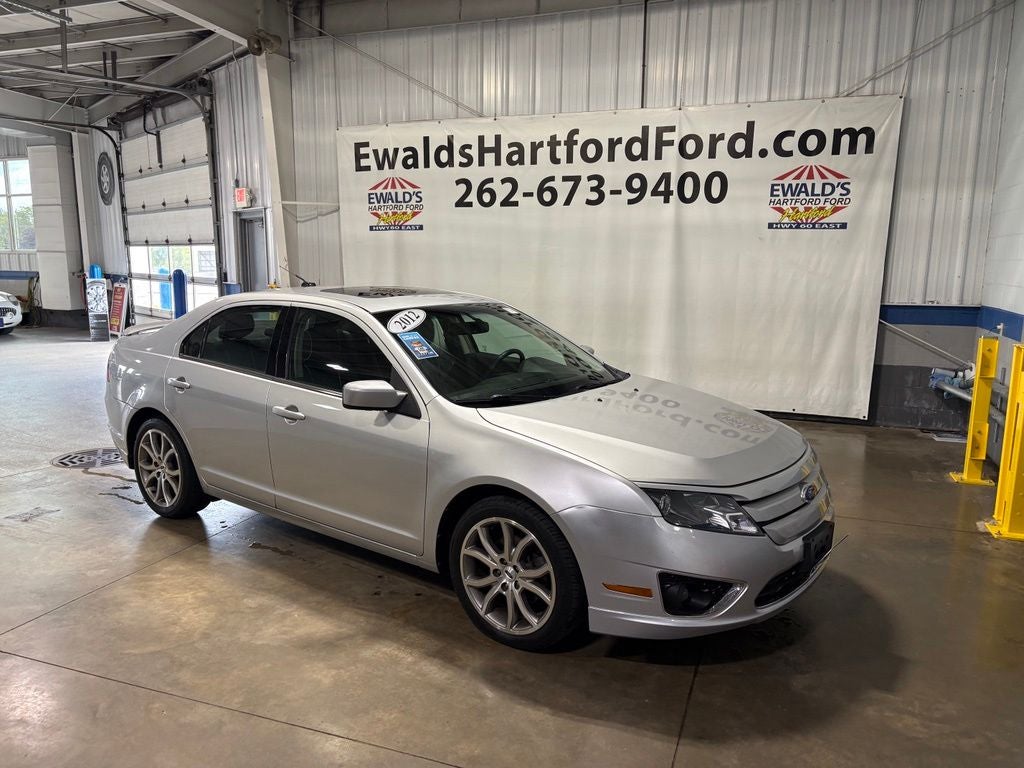 Used 2012 Ford Fusion SE with VIN 3FAHP0HA6CR255497 for sale in Hartford, WI