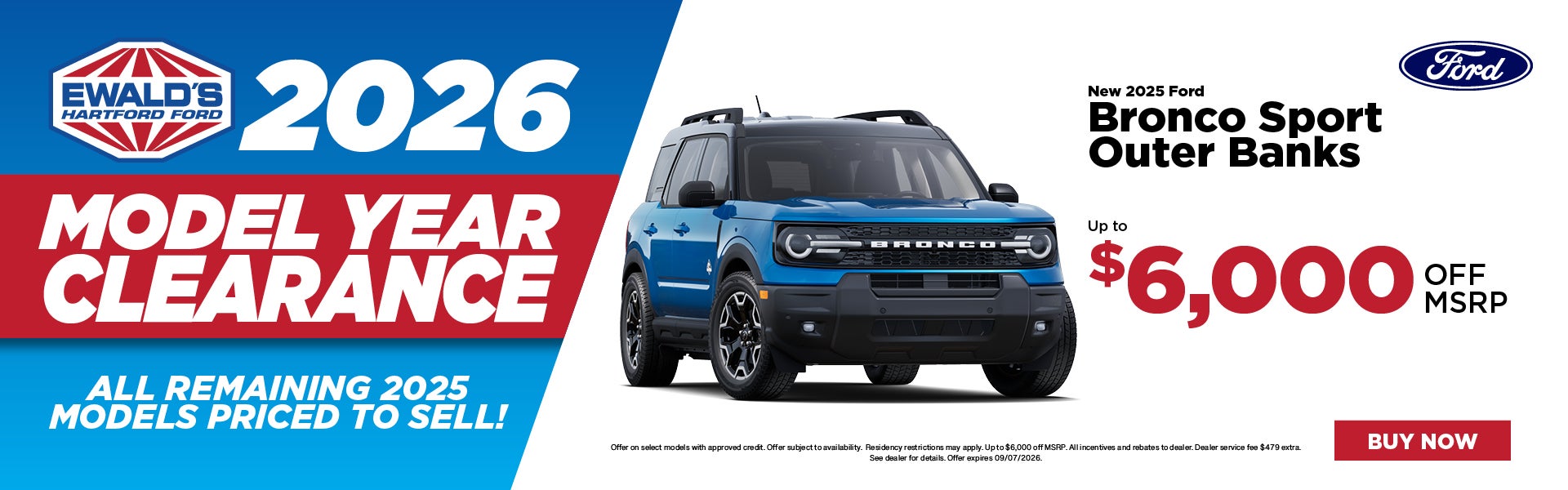 2025 Ford Bronco Sport Outer Banks up to $6,000 off MSRP