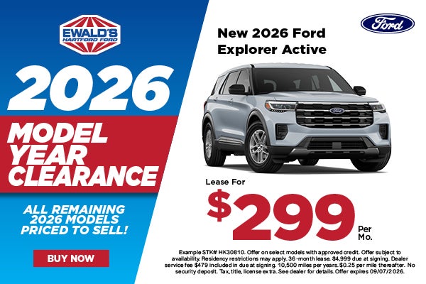 2026 Ford Explorer Active Lease $299