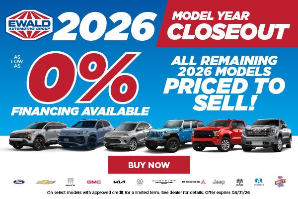 2026 Model Year Closeout
