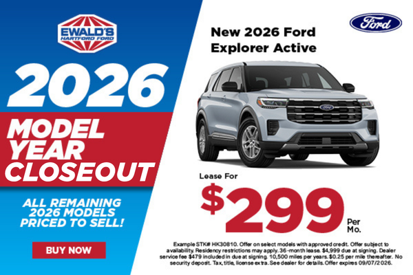 2026 Ford Explorer Active Lease $299