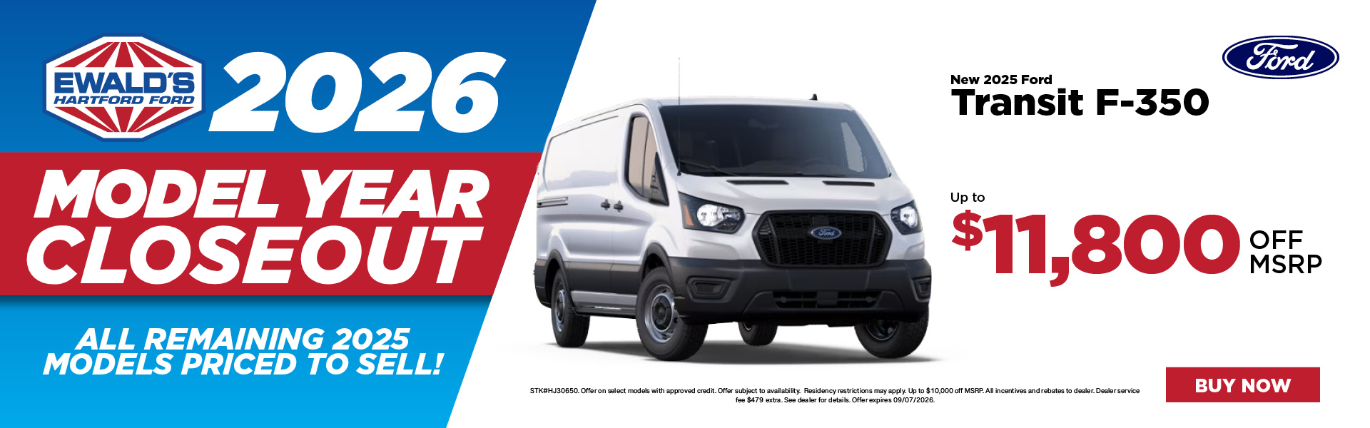 2025 Ford Transit 350 up to $11,800 off MSRP
