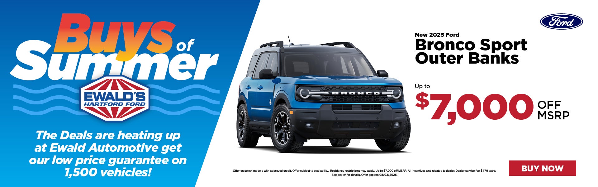 2025 Ford Bronco Sport Outer Banks up to $7,000 off MSRP