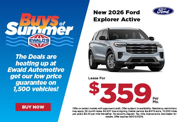 2026 Ford Explorer Active Lease $359 