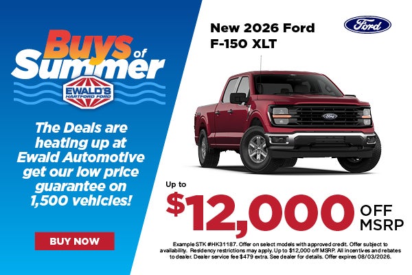 2026 Ford F-150 XLT up to $12,000 off MSRP