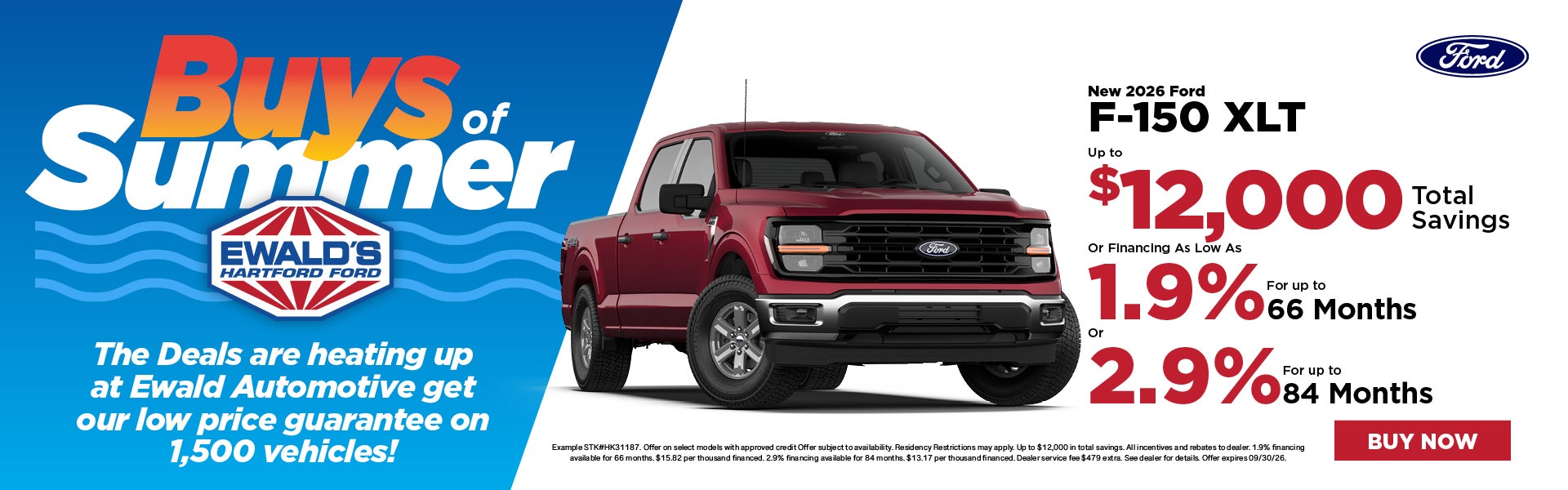 2026 Ford F-150 XLT up to $12,000 off MSRP