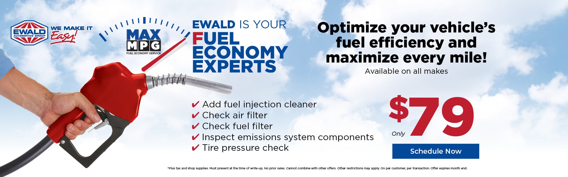Ewald Max MPG- Fuel Efficiency