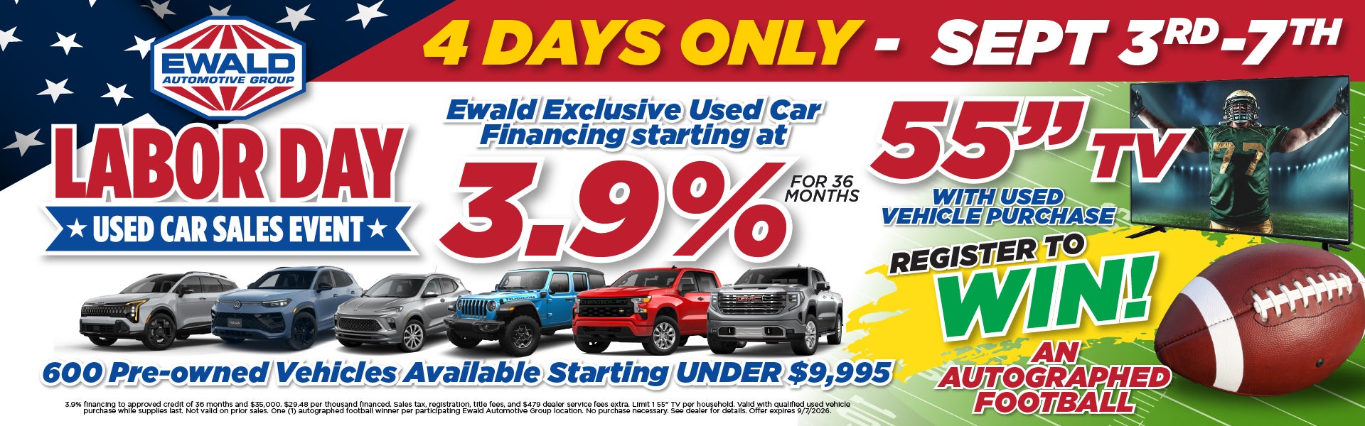 Labor Day Used Car Sales Event
